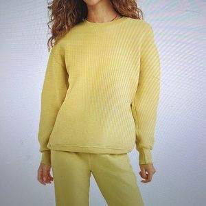 TNA cozy fleece boyfriend crew sweatshirt